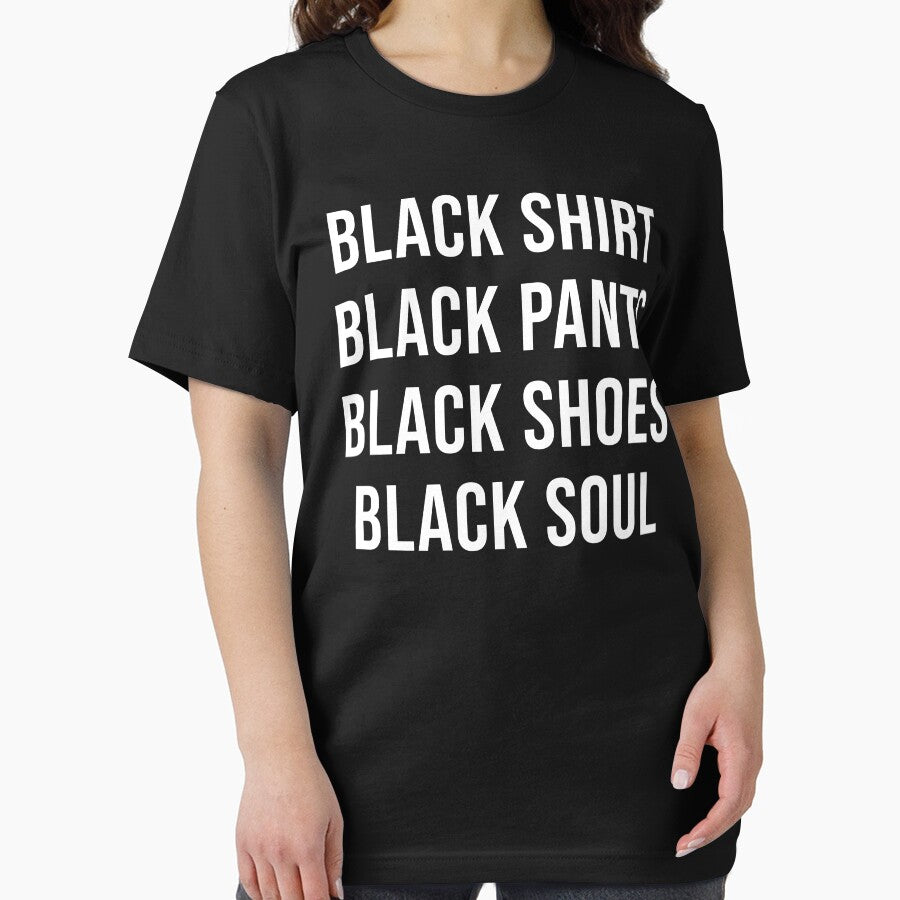 BLACK SHIRT BLACK PANTS BLACK SHOES BLACK SOUL by limitlezz