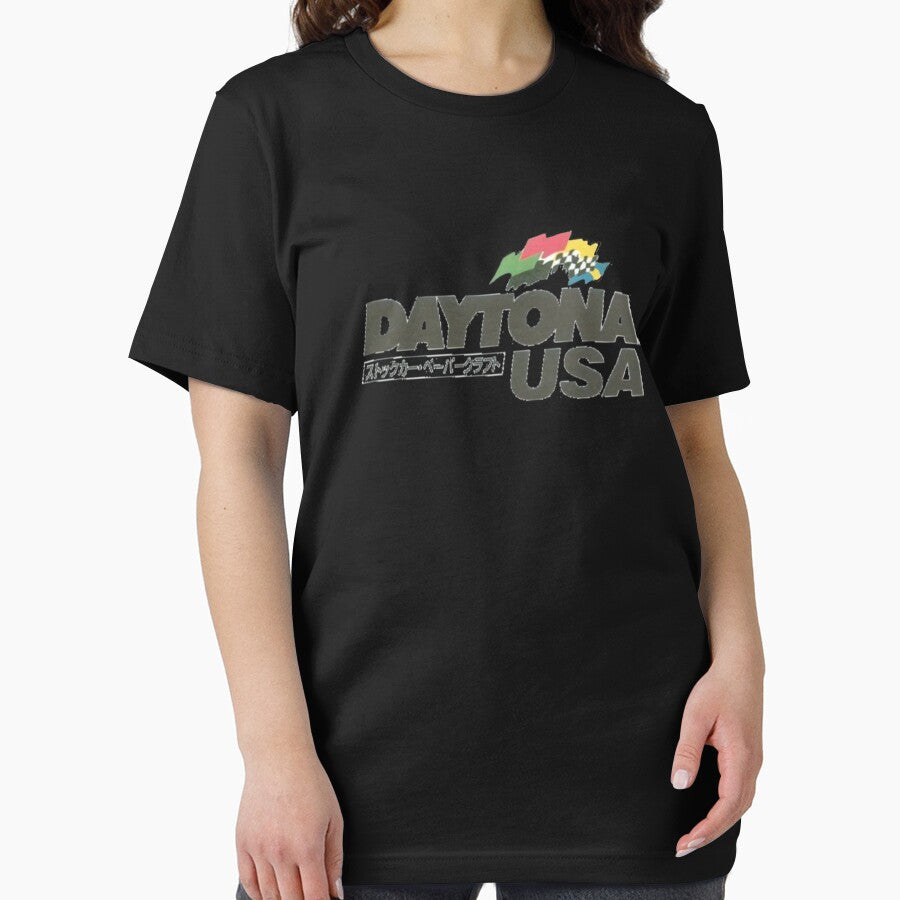 Daytona USA Retro Logo Sega Classic T-Shirt by KonsDittmar