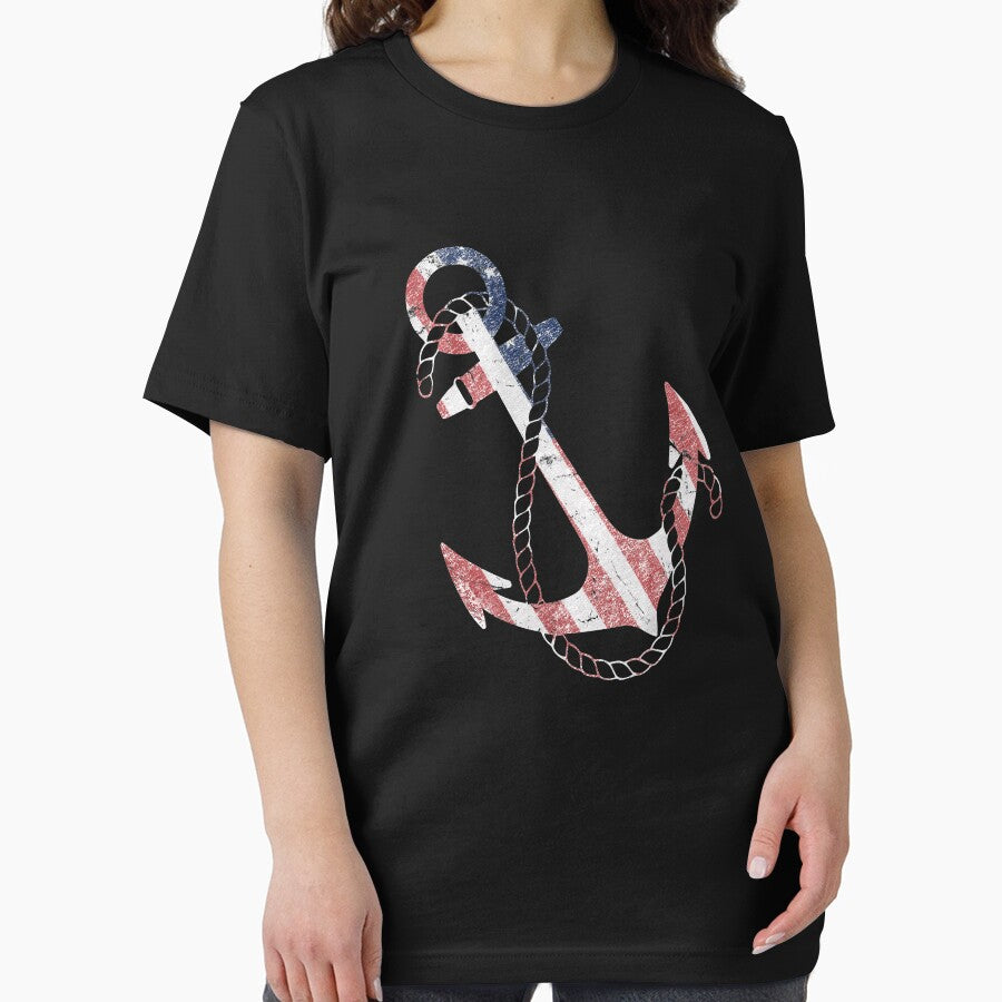 Patriotic American Flag Anchor by flippinsg