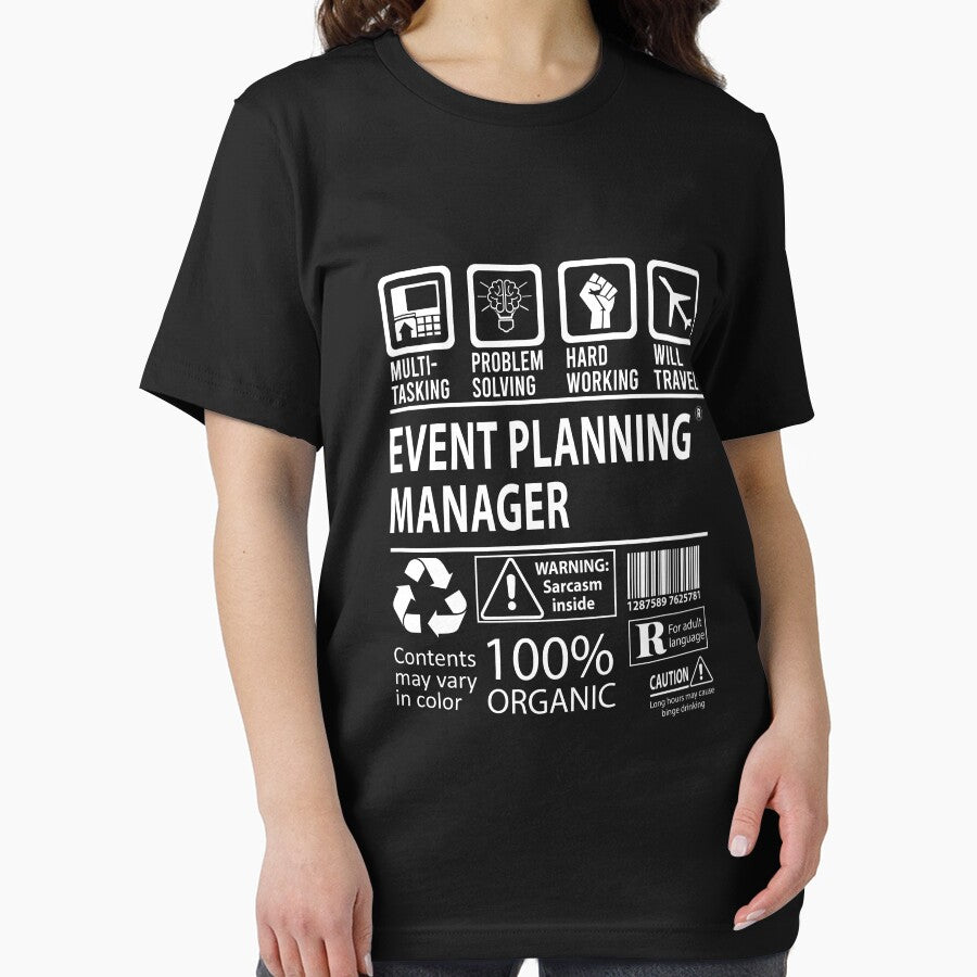 Event Planning Manager T Shirt - Multitasking Job Gift Item Tee by zerniakcor