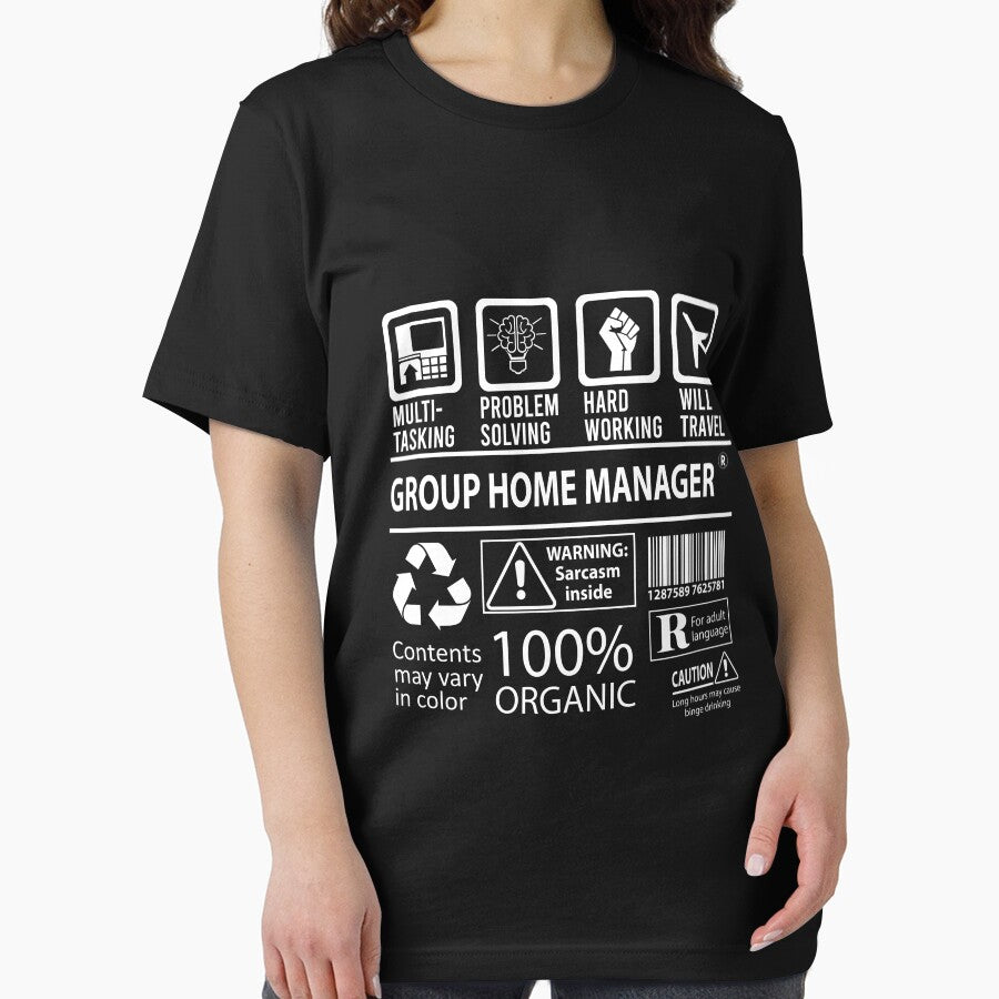 Group Home Manager T Shirt - MultiTasking Certified Job Gift Item Tee by sabinacsnm