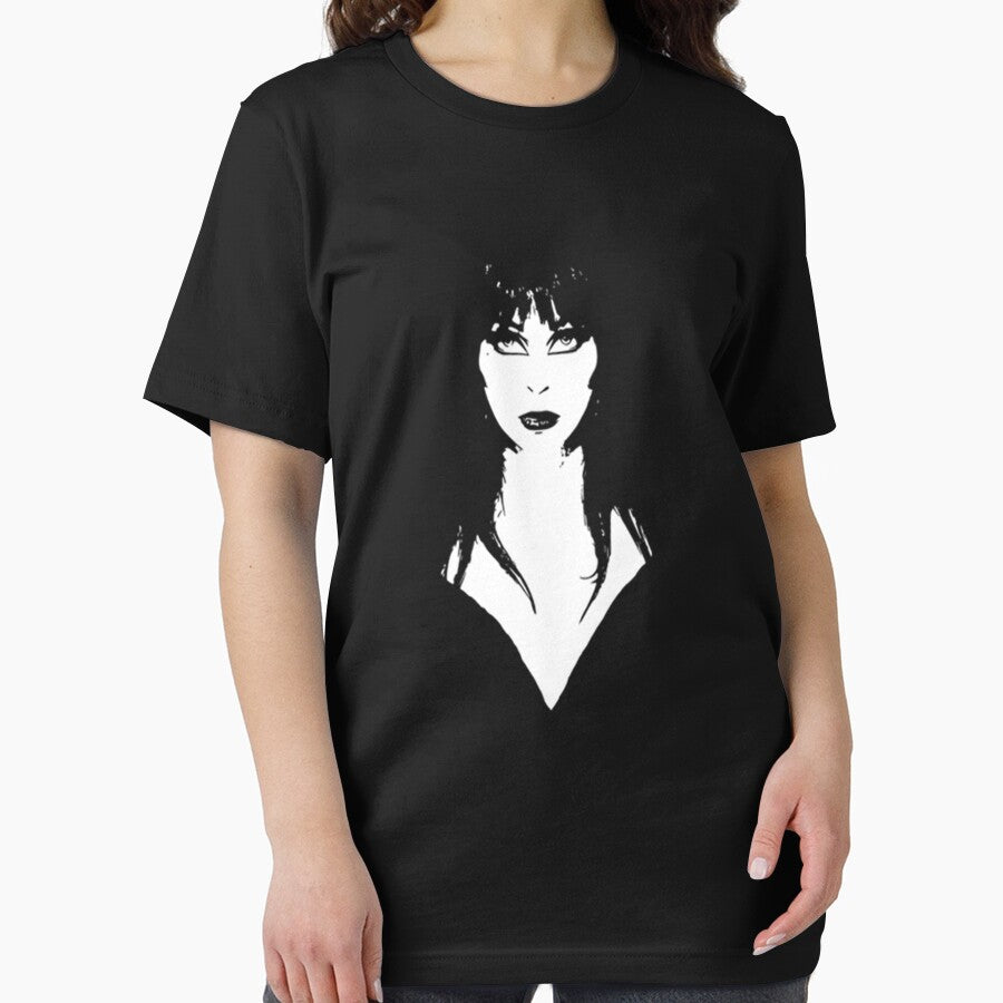 Elvira Mistress of the Dark white and background color by CynthiaMeggyes8