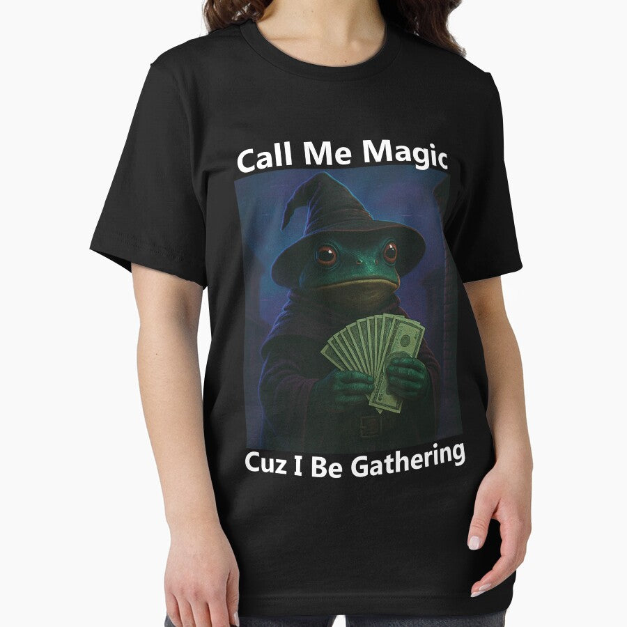 Frog Call Me Magic Cuz I Be Gathering | Funny Frog T-Shirt | Funny Wizard Gamer Gift Sweatshirt, Meme Shirt, Unisex Vintage by Rosqzz
