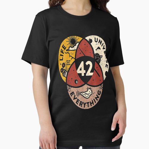 42 Answer to Life Universe and Everything T-Shirt by Trendy Shirt