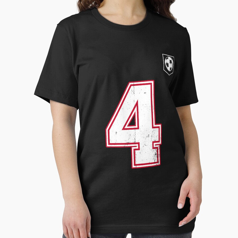 Soccer player Jersey number 4 Soccer Fans by BernoNickel