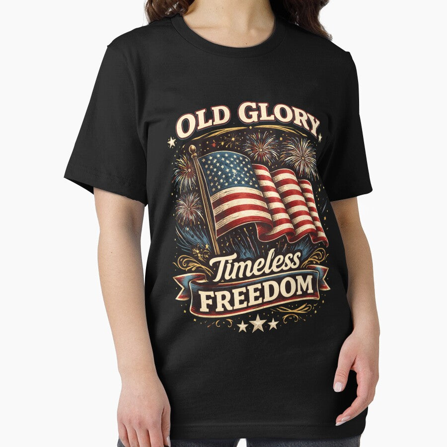 Old Glory — Timeless Freedom Patriotic Flag Design by RomeoSketches