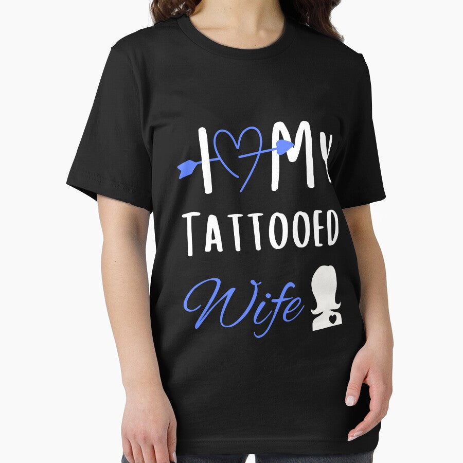 Copy of I Love My Tattooed Wife T-Shirt Essential T-Shirt by amchtakkosa1
