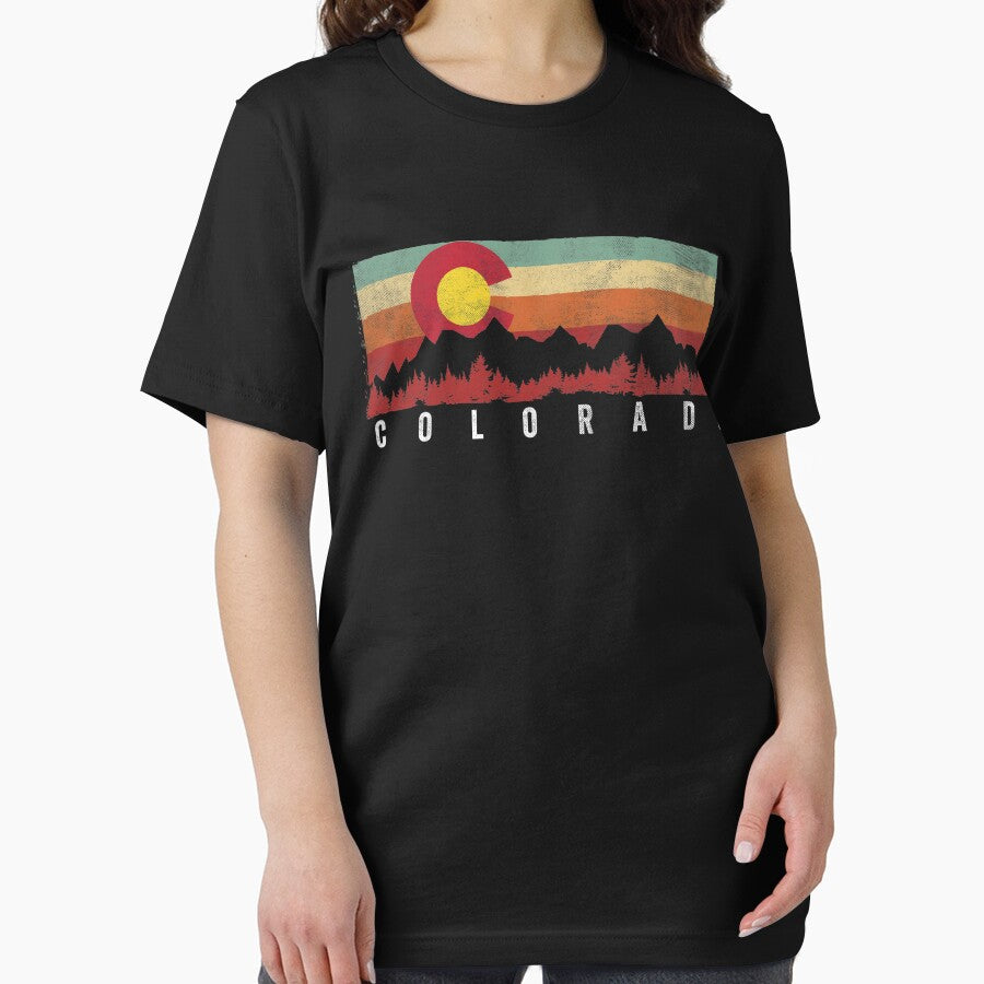Vintage Patriotic Flag of Colorful Colorado T-Shirt by Daily Grind 19