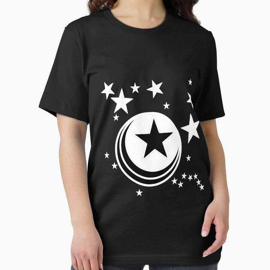 Starry Sky on a Clear Black Night Line Art by BrightMint