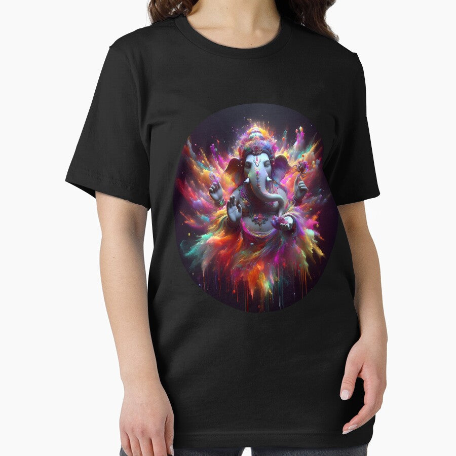 Ganesha pop art Holi festival dark fashion by Toms Tee