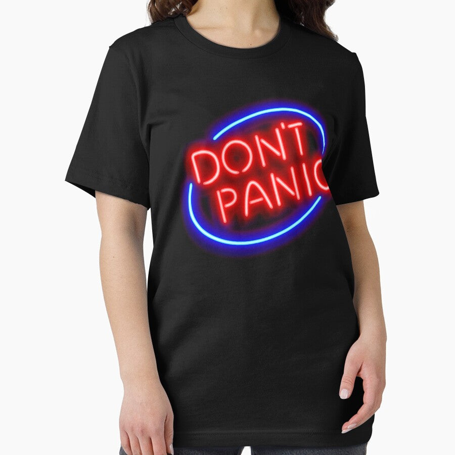 Hitchhiker's Guide - "Don't Panic" Neon Sign by Brit Gorlicki