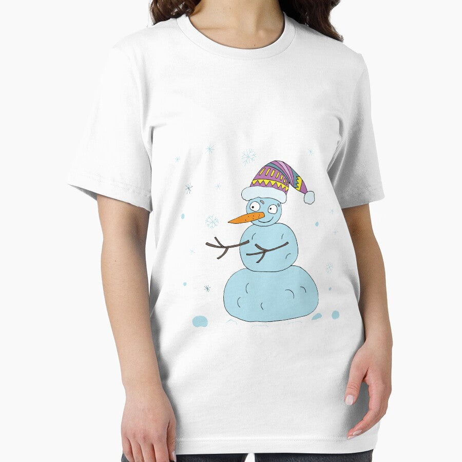 Snowman catches snowflakes by Olga81creative