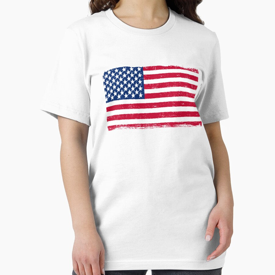 American Flag - USA Vintage Retro Style by April Legros