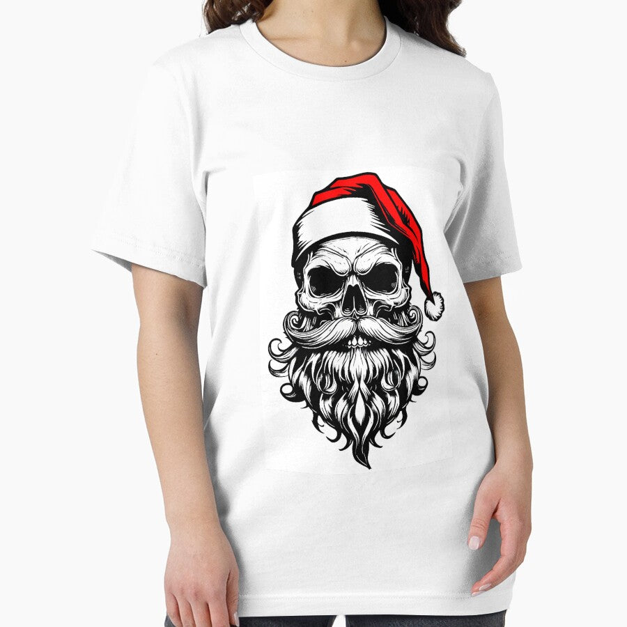 Santa Skull - Funny Edgy Holiday Pop Art by Earth Nature Creations