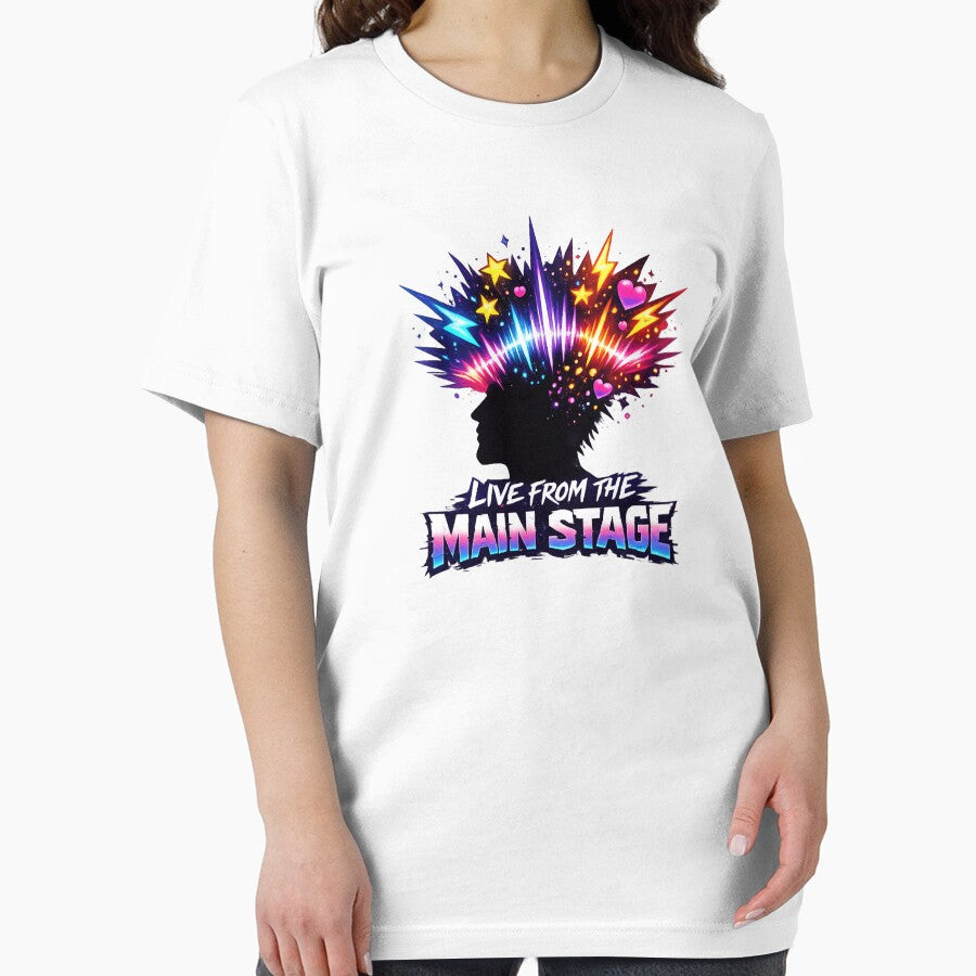 Live From The Main Stage Neon Sound Explosion T-Shirt | Music Festival Graphic Tee Rock Kpop Vibes by Line-Mood1⭐️⭐️⭐️⭐️⭐️