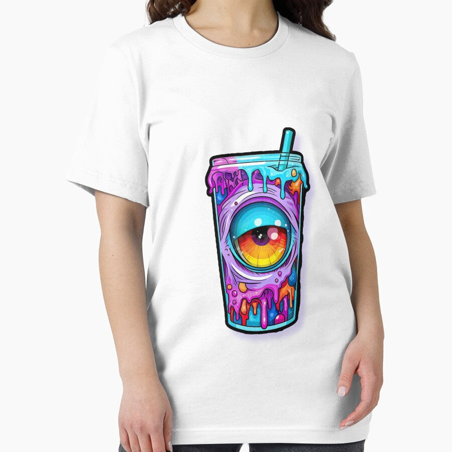 Crazy monster eye on a mug Tshirt, artwork by Slickskillz11