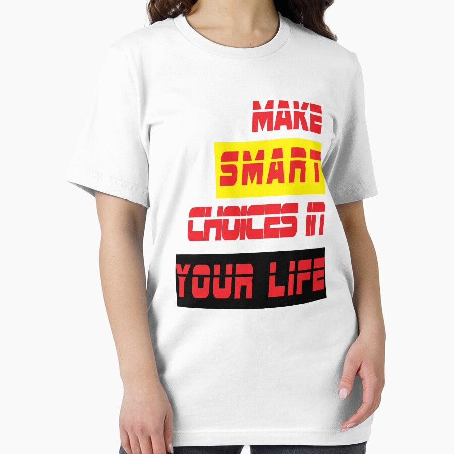 Make Smart - Text T-Shirt by Clothesify