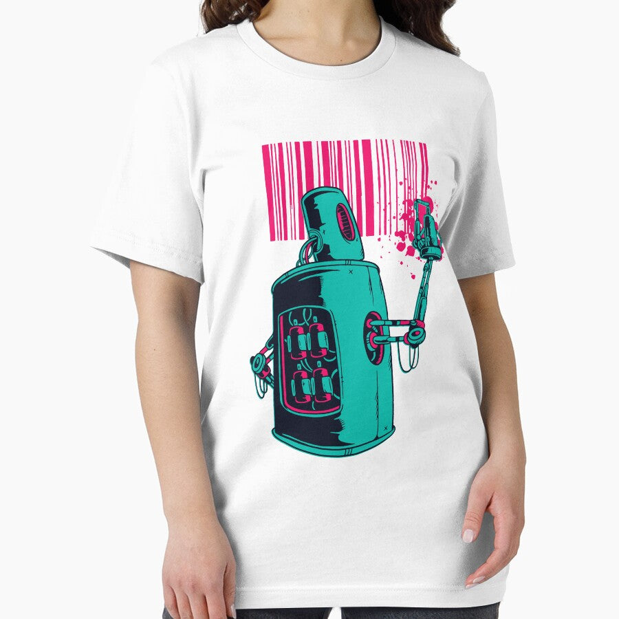 Robot barcode graffiti by GoodQuality