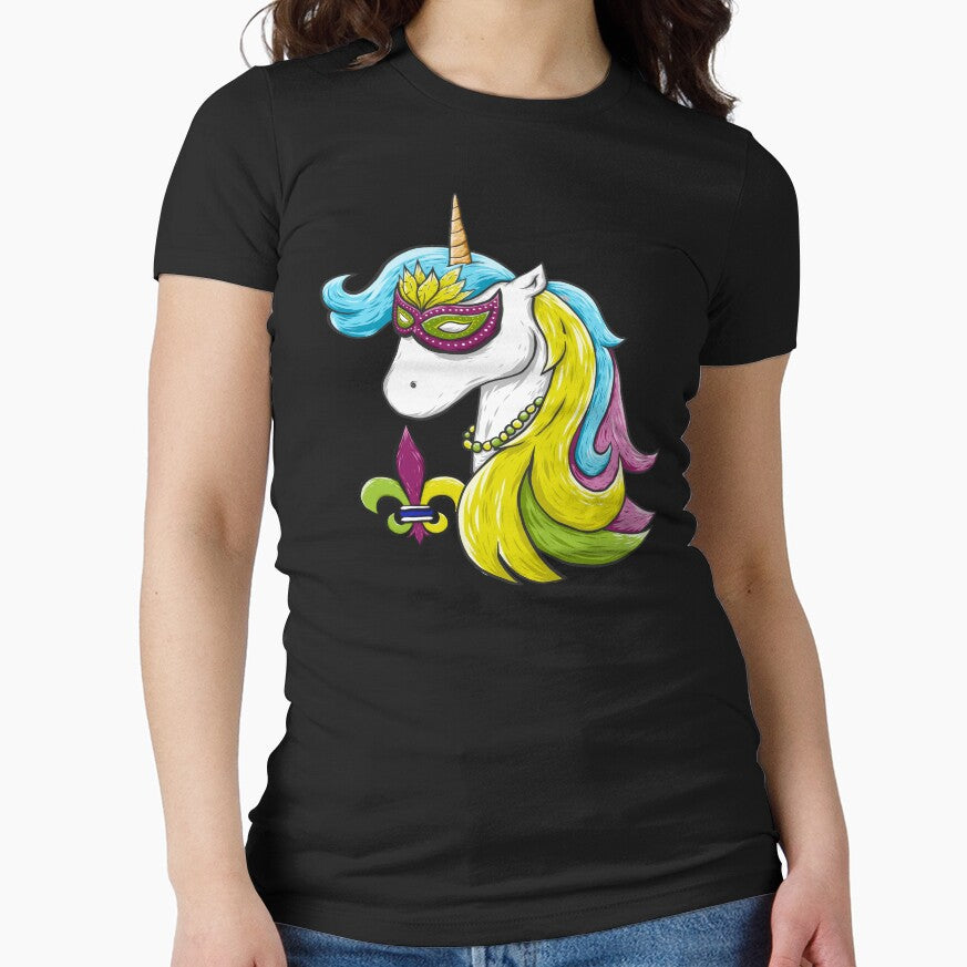 Mardi Gras Mask Unicorn Fat Tuesday Women Costumes Design by melsens