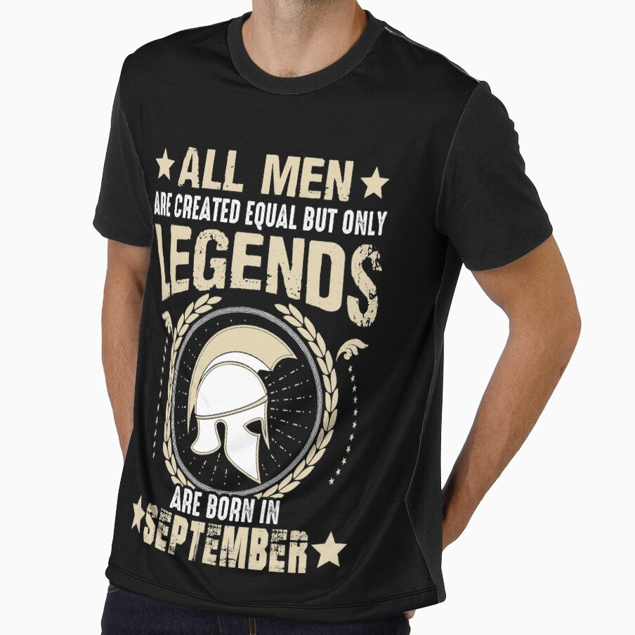 All Man Are Created Equal But Only Legends Are Born In September by Qudkin