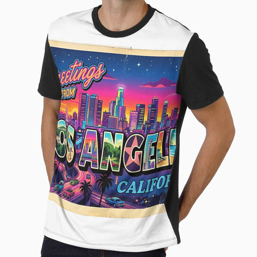 ? T-Shirt „Greetings from LA” – Vintage Edition ? by Kluzioshop
