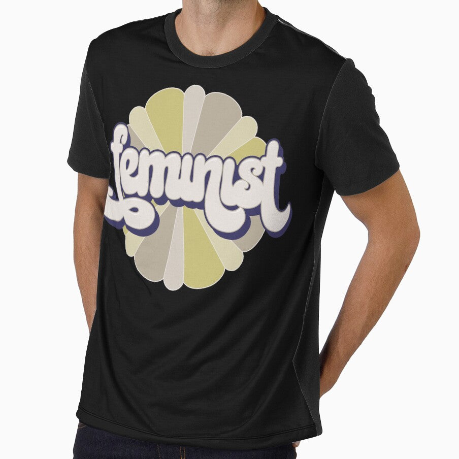 Vintage Feminist - Pastel 2 Blk by MaryJaneRC