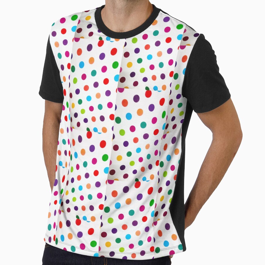colourful polka dot print by fireNgold