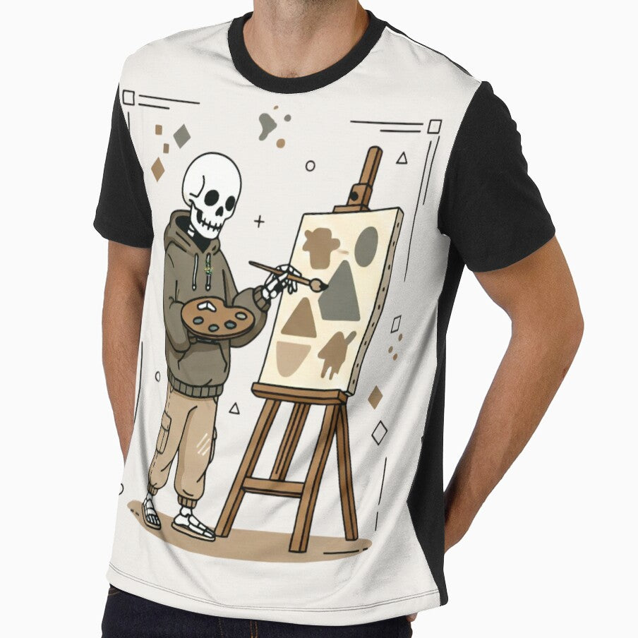 PAINTER | Minimalist Skeleton Streetwear Art by DEADLINE.