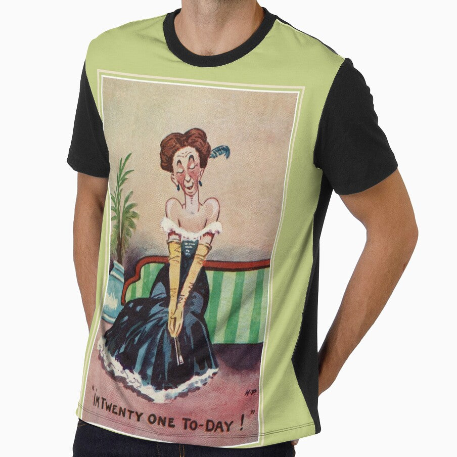 Funny vintage 21st birthday for her by aapshop