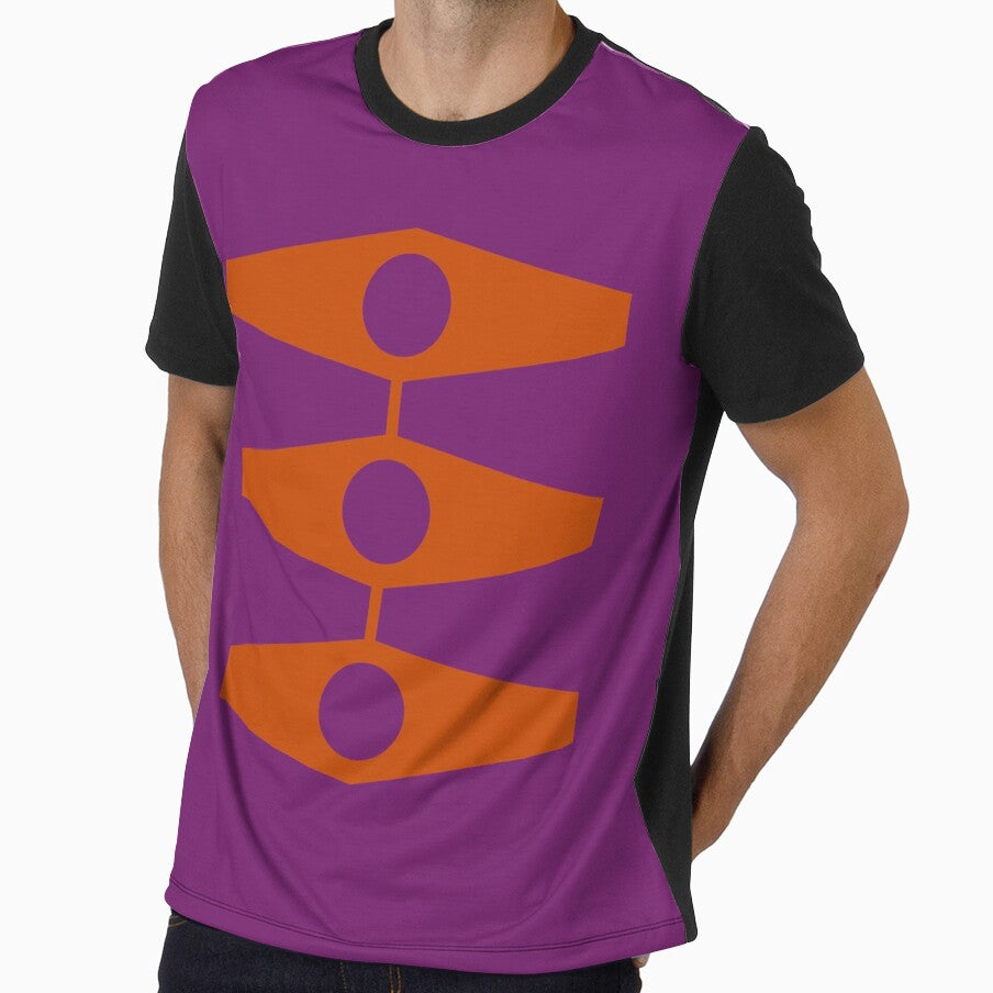 Minimal Eyes in Purple and Burnt Orange by VrijFormaat