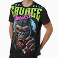Savage Gorilla Streetwear Neon Beast Graphic Design by Creative Fashion Designs