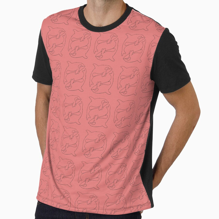 Red Orca Pattern by MissTLouise