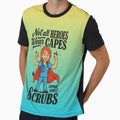 Not All Heroes Wear Capes Some Wear Scrubs | Graphic Crewneck Nurse by skkyfaithArtz