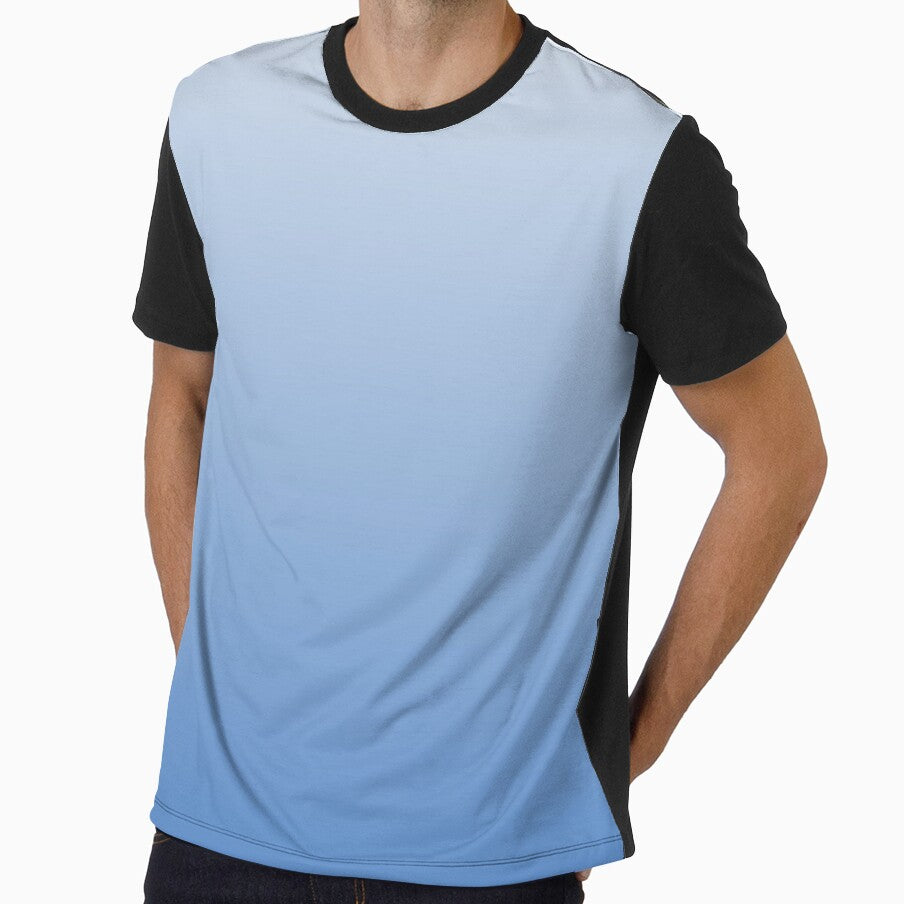 Gradient Afternoon Clean Sky Blue color print by tshirtsandme
