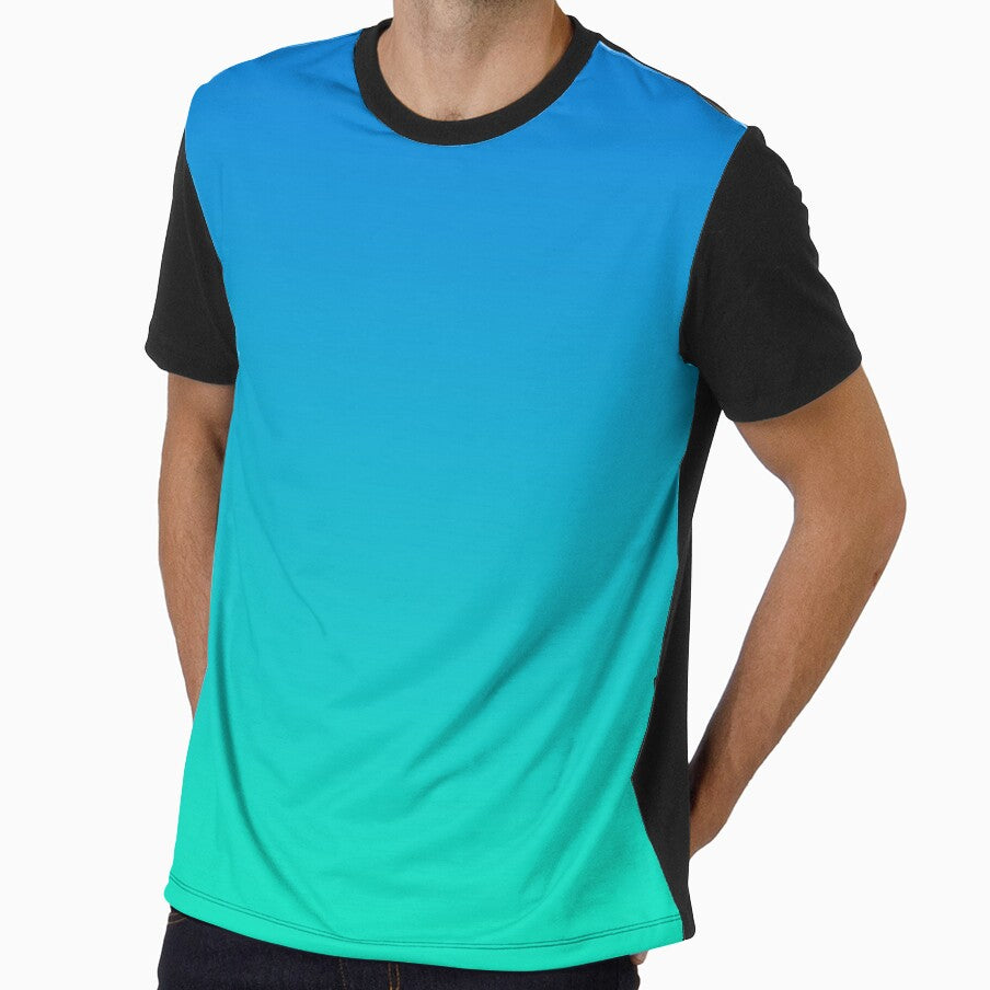 Blue Green Gradient Ombre by thesnowwhyte
