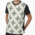 Elegant Sage Green Geometric Floral by yara.lahdo