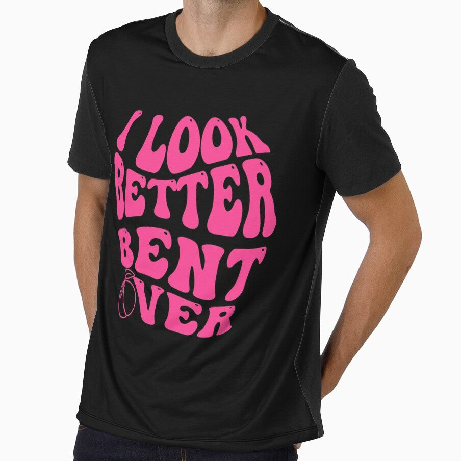 Funny Saying I Look Better Bent Over Groovy Gift Women, Men by OUSSAMAVIP