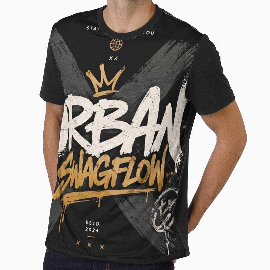Urban Swagflow Graffiti X – Premium Streetwear Design by UrbanSwagFlow