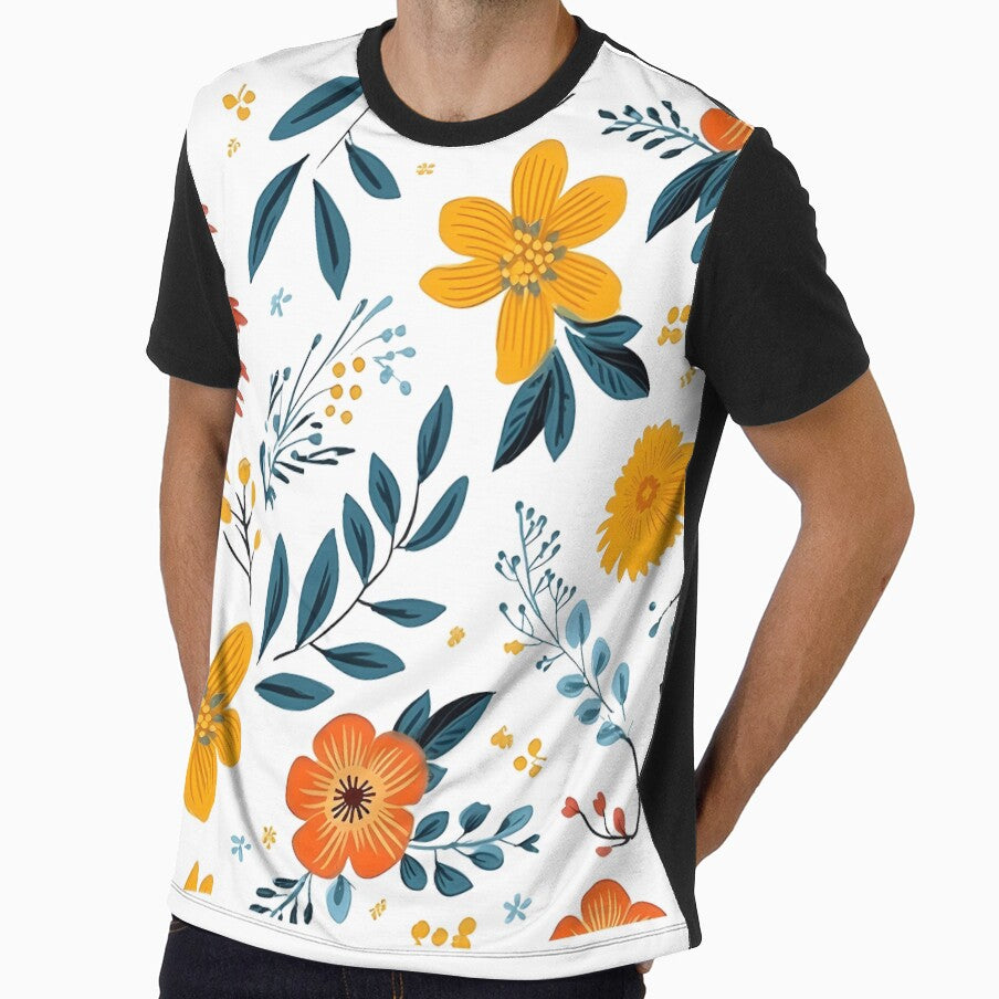 T-shirt minimal flower pattern by Ps_ Studio21