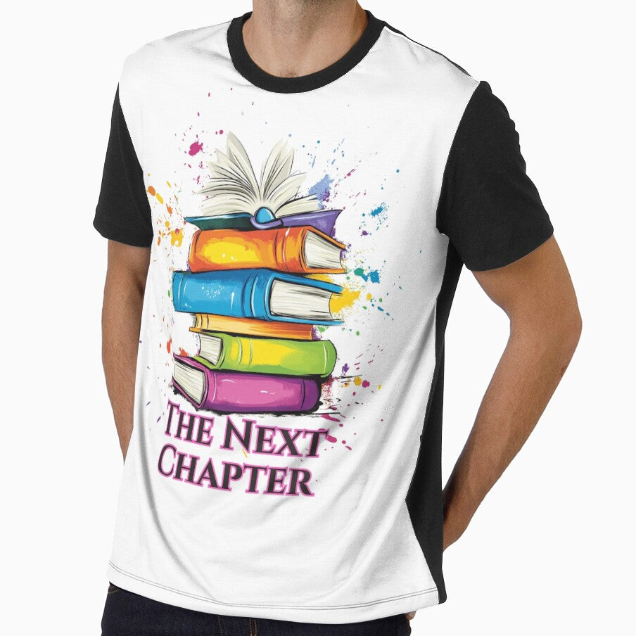 The Next Chapter Book T-Shirt,Pop Art Style Literary Tee, Retro Reader Gift, Book Lover's Unisex Shirt, Vibrant Pop Art Book Design by Mytsdesigns