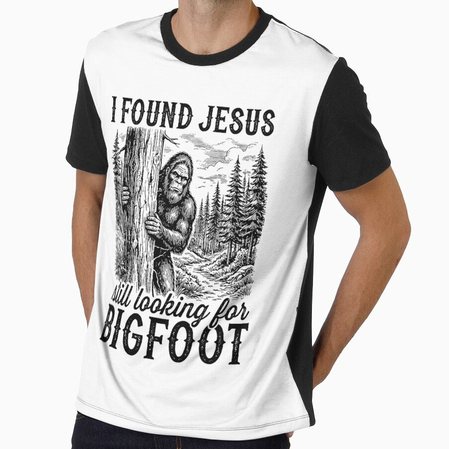 I Found Jesus Still Looking for Bigfoot Father Day Gift by ROUFTOOP