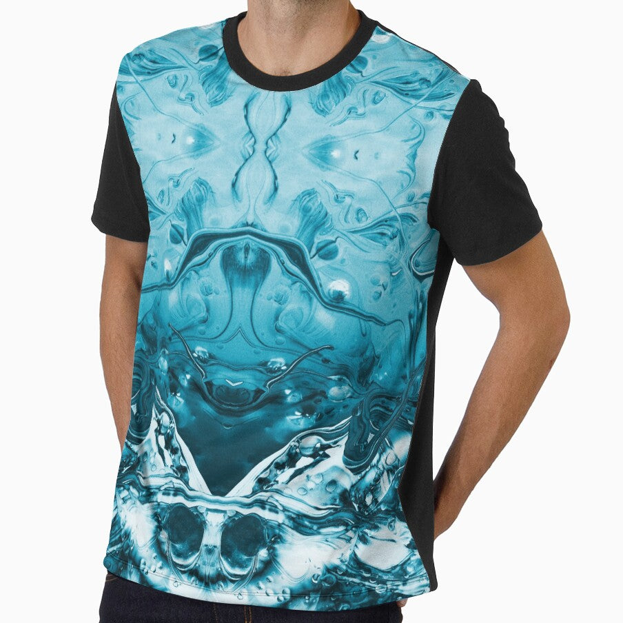 Symmetry with monsters in blue by Psilographics