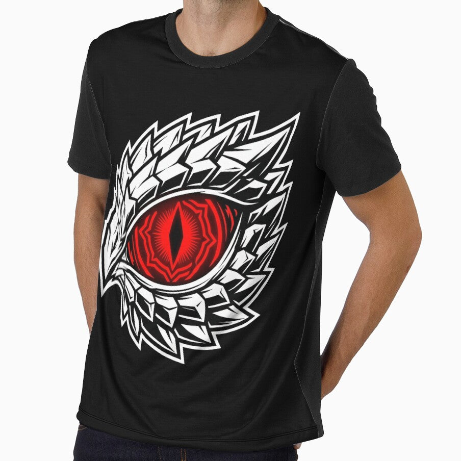 Minimal Dragon Eye Symbol by Stickersdevelop
