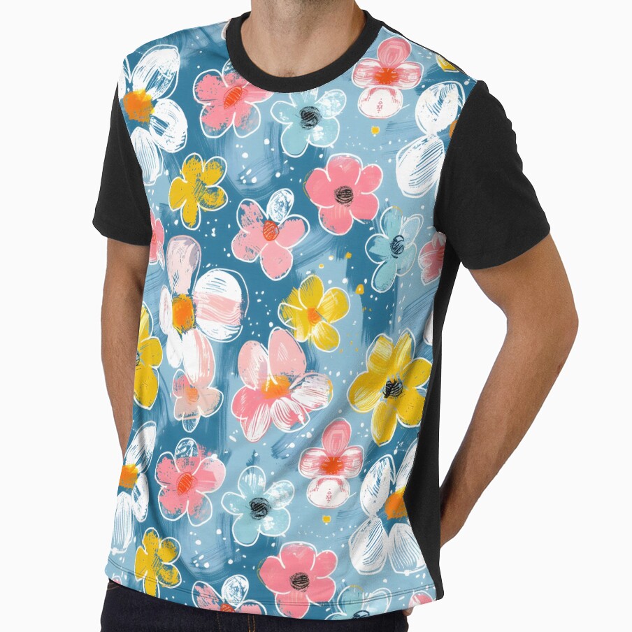 Cotton Candy Flowers Pattern by Snifferius