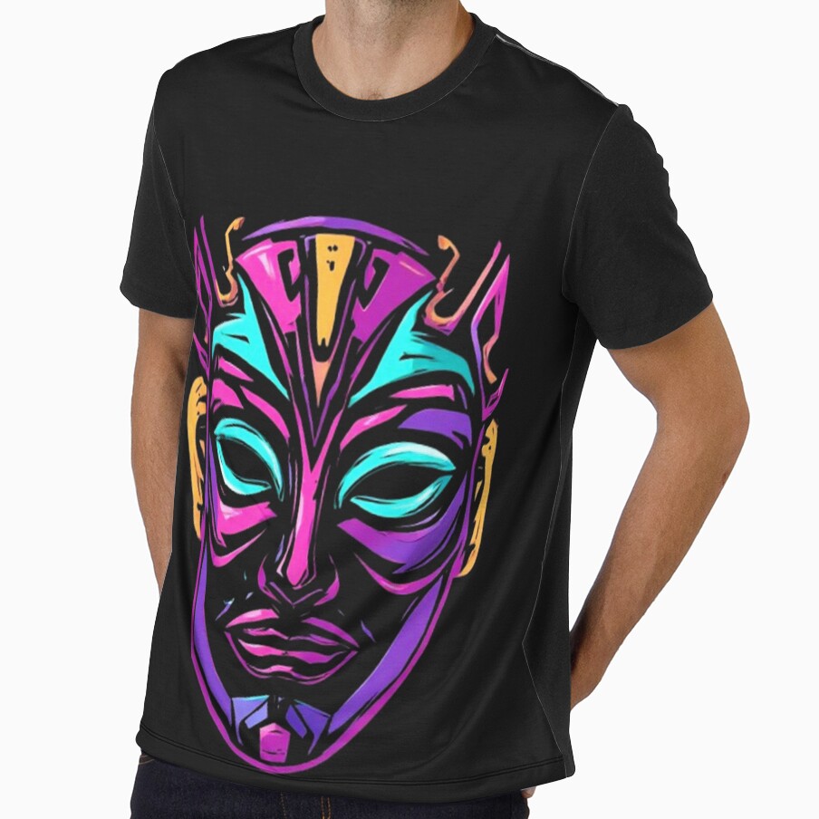 Neon Echoes - Rave Mask_01 by Shift-Bloom