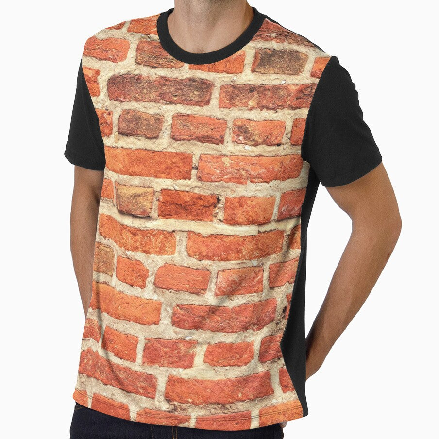 Red vinatge Brick wall pattern photography  - Brick print by anzus13carlett
