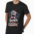 Fireworks 4th Of July Funny Sparkle For Women American Flag by clothesy7