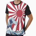 Great Wave off Kanagawa Rising Sun [Roufxis-Rb] by RoufXis