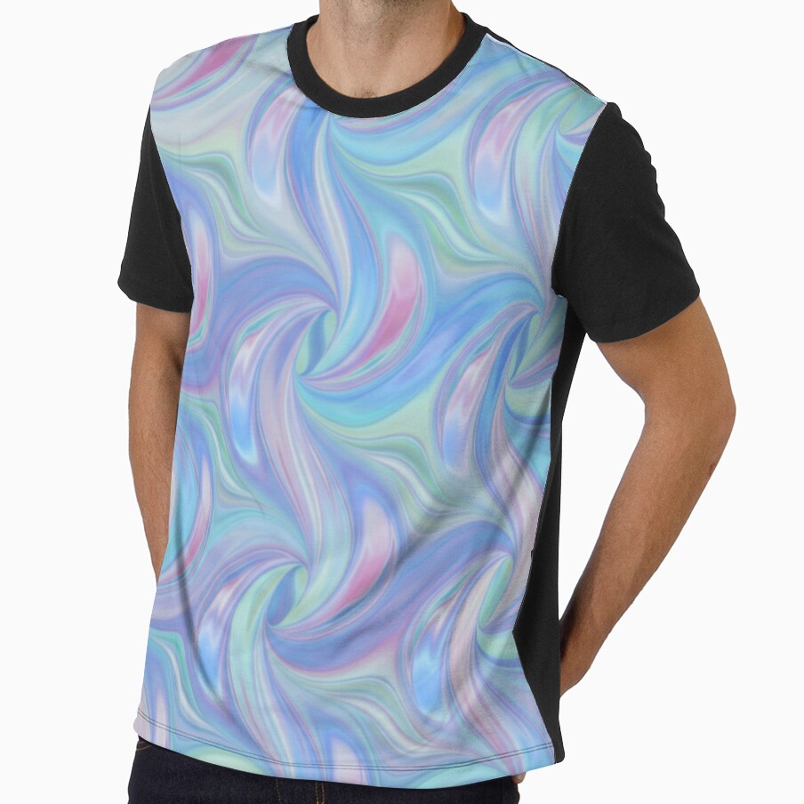 Pearlescent Mermaid Scales - Liquid Pastel Pattern by JillyJ05
