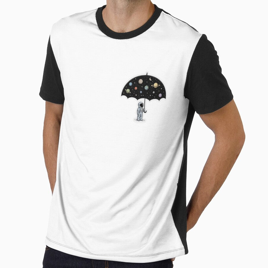 Astronaut Holding a Galaxy Umbrella by Thetdesigns